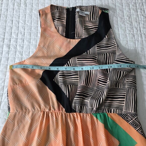Bar III Sleeveless Abstract Pattern Midi Dress With Back Zipper, Small - Picture 4 of 7